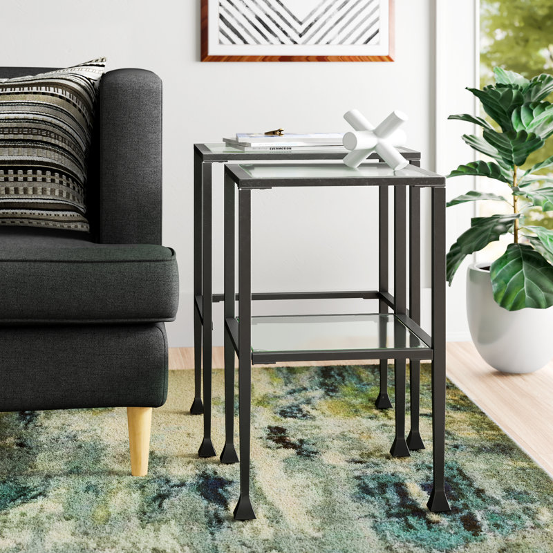 Wayfair glass nest of tables discount